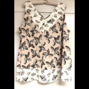 Size 20 Lane Bryant V-Neck Sleeveless Blouse